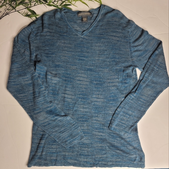 Banana Republic Other - Banana Republic Linen Sweater Size XL Blue/Gray